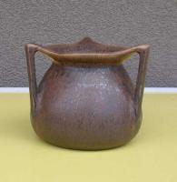 Rookwood Brown Handled Vase by Pottery Rookwood