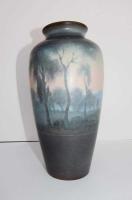 Rookwood Vellum Scenic Vase by Fred Rothenbusch