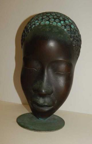 Werkstatte Hagenauer Wien Bronze, African Female by Werkstatte Hagenauer