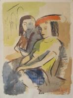 Two Women Seated by Leonard Pytlak