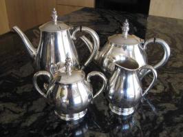 Royal Danish Sterling Tea Set by 