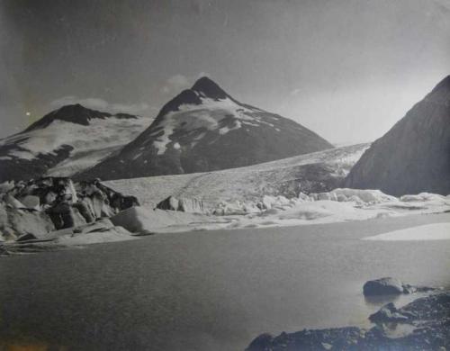 Pontage Glacier Along the Alaskan Railroad by P.M. Polson