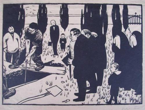 The Funeral by Felix Vallotton