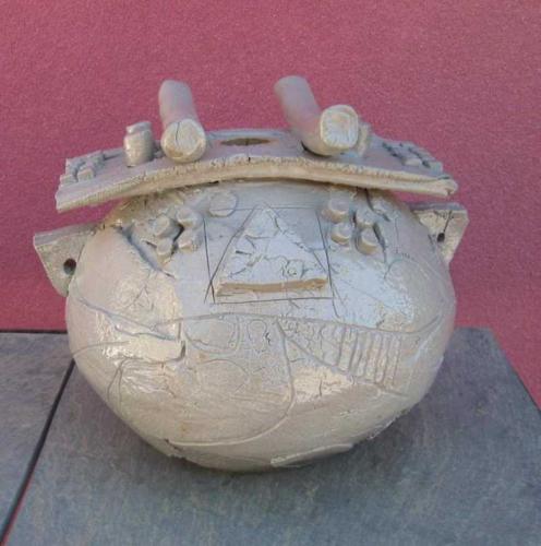 Maurice Grossman Spherical Pot by Maurice Grossman