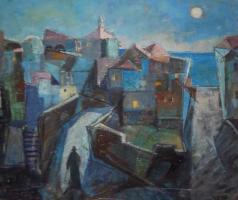 Jaffa at Night by Jacob Eisenscher