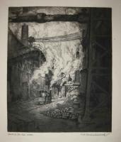 Street in the Steel Works by Rudolf Herbert Schlindenbuch