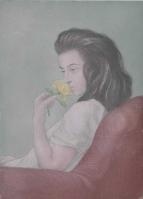Girl with Yellow Rose by Charles Maurin