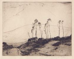 Chauncey Ryder Etching - The Road by Chauncey Ryder
