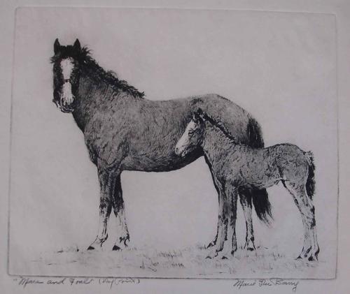 Mare and Foal by Marie Dubarry