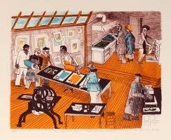 History of Print Making - Hayter Discovers Viscosity by Warrington Colescott