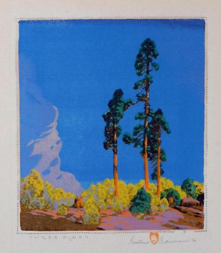 Three Pines by Gustave Baumann