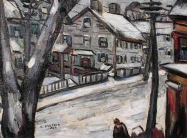 Snowy Street by Charles Schlein