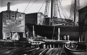 Shipyard, Gloucester by Stow Wengenroth