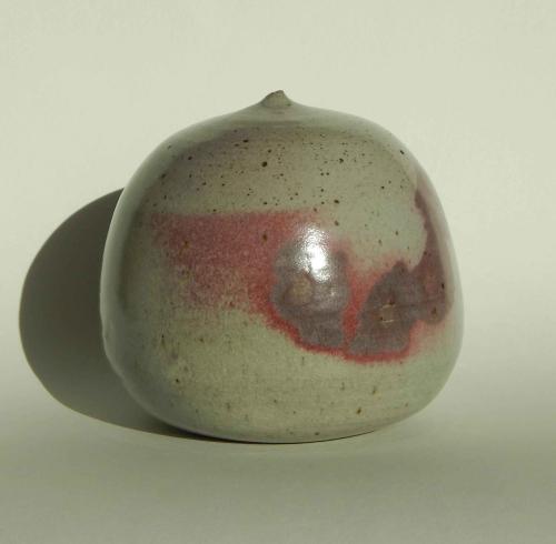 Takaezu Moon Pot No. 4 with Rattle - Abstract Expressionist Design by Toshiko Takaezu