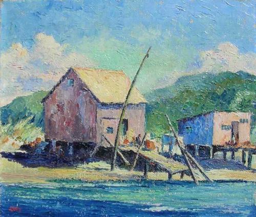Fish Shack by Francis Orville Libby