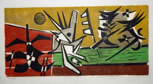 At Play No. 3 (Fight) by Werner Drewes