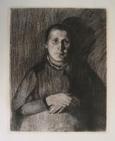 Pregnant Woman with Folded Hands by Kathe Kollwitz