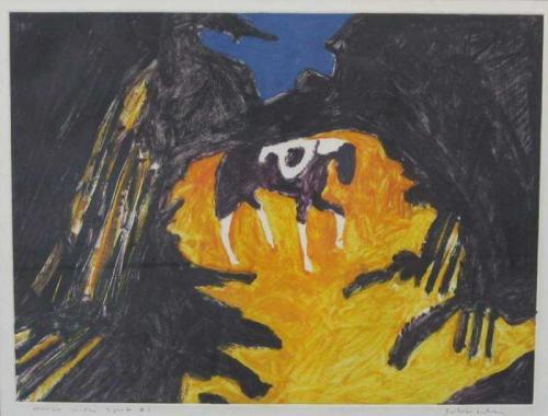Horse with Spot #1 by Fritz Scholder